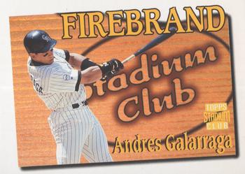 1997 Stadium Club - Firebrand Redemption #FB4 Andres Galarraga Front