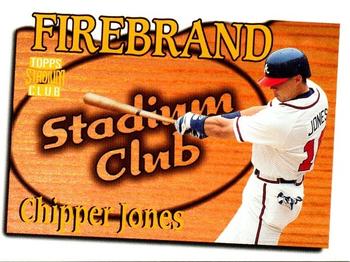 1997 Stadium Club - Firebrand Redemption #FB8 Chipper Jones Front