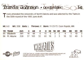 1997 Best Fort Myers Miracle #14 Travis Johnson Back