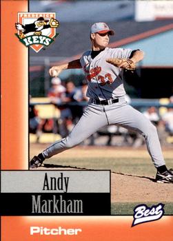 1997 Best Frederick Keys #15 Andy Markham Front