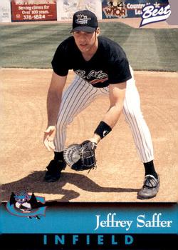 1997 Best Greensboro Bats #25 Jeffrey Saffer Front