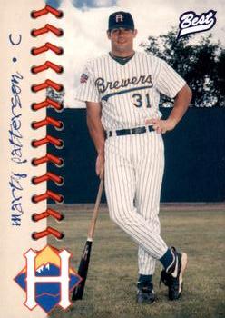 1997 Best Helena Brewers #25 Marty Patterson Front