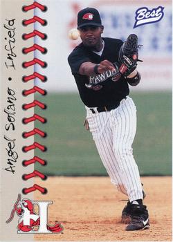 1997 Best Hickory Crawdads Beige #27 Angel Solano Front