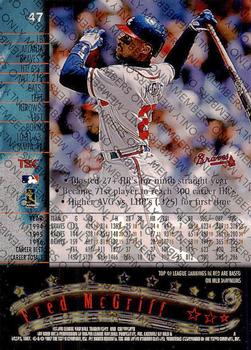 1997 Stadium Club - Members Only #47 Fred McGriff Back