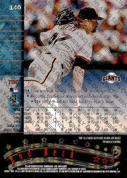 1997 Stadium Club - Members Only #140 Rod Beck Back