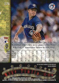 1997 Stadium Club - Members Only #171 Mike Timlin Back