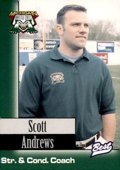 1997 Best Michigan Battle Cats #5 Scott Andrews Front