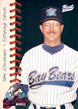 1997 Best Mobile BayBears #6 Don Alexander Front