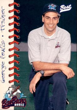 1997 Best Mobile BayBears #8 George Poulis Front
