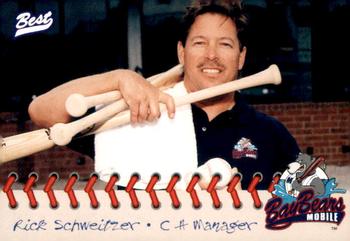 1997 Best Mobile BayBears #30 Rick Schweitzer Front