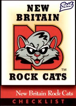 1997 Best New Britain Rock Cats #1 Team Logo CL Front