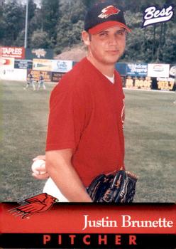1997 Best New Jersey Cardinals #5 Justin Brunette Front