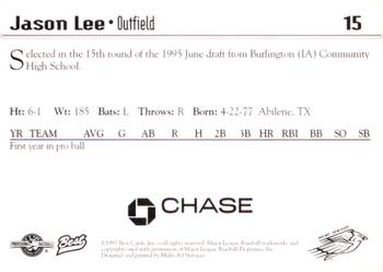1997 Best New Jersey Cardinals #15 Jason Lee Back
