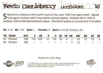 1997 Best Oklahoma City 89ers #10 Kevin Castleberry Back