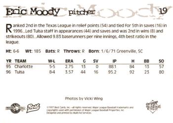 1997 Best Oklahoma City 89ers #19 Eric Moody Back