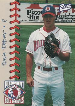 1997 Best Piedmont Boll Weevils #29 Dave Tober Front