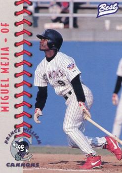 1997 Best Prince William Cannons #23 Miguel Mejia Front