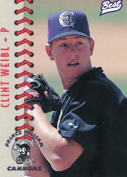 1997 Best Prince William Cannons #28 Clint Weibl Front