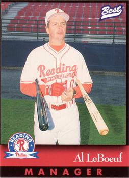 1997 Best Reading Phillies #1 Al LeBoeuf Front