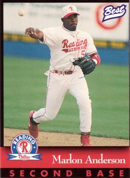 1997 Best Reading Phillies #5 Marlon Anderson Front