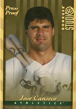 1997 Studio - Press Proofs Gold #35 Jose Canseco Front