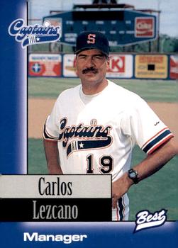 1997 Best Shreveport Captains #2 Carlos Lezcano Front