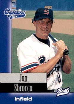 1997 Best Shreveport Captains #22 Jon Sbrocco Front