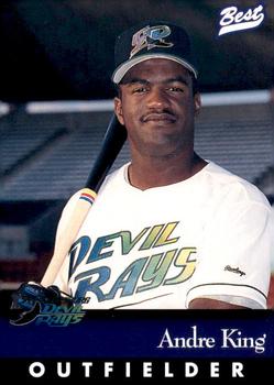1997 Best St. Petersburg Devil Rays Update #20 Andre King Front