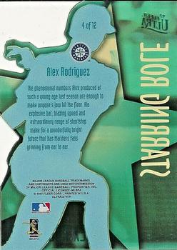 1997 Ultra - Starring Role #4 Alex Rodriguez Back