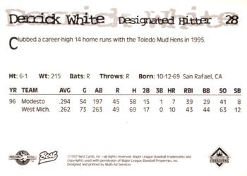 1997 Best Vancouver Canadians #28 Derrick White Back