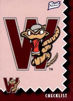 1997 Best Wisconsin Timber Rattlers #29 Team Logo / Checklist Front