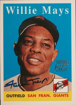 1997 Topps - Willie Mays Commemorative Reprints Autographed #10 Willie Mays Front