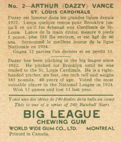 1933 World Wide Gum (V353) #2 Arthur 