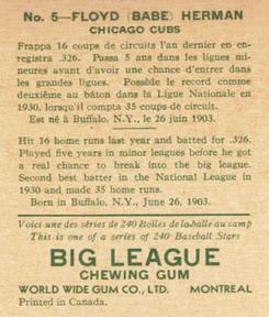 1933 World Wide Gum (V353) #5 Floyd 