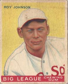 1933 World Wide Gum (V353) #8 Roy Johnson Front