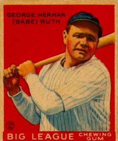 1933 World Wide Gum (V353) #93 George Herman 