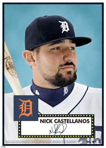 2015 Topps MLB Collection '52 Tribute 10x14 #163 Nick Castellanos Front