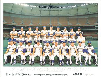1980 Seattle Times Seattle Mariners Team Photo #NNO Seattle Mariners Front