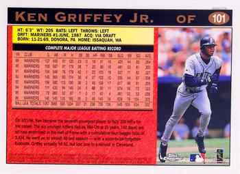 1997 Topps Chrome - Refractors #101 Ken Griffey Jr. Back