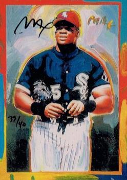 1997 Topps Gallery - Peter Max Signature Series Serigraphs #6 Frank Thomas Front