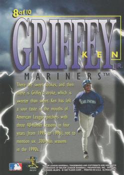1997 Ultra - Thunderclap #8 Ken Griffey, Jr. Back