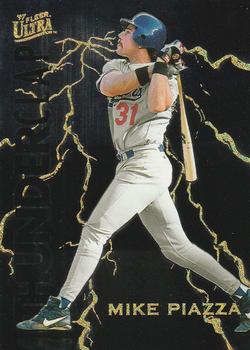 1997 Ultra - Thunderclap #9 Mike Piazza Front