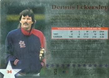 1997 Topps Stars - Always Mint #34 Dennis Eckersley Back