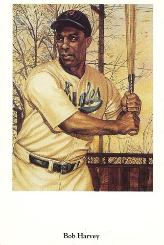 1991 Ron Lewis Negro Leagues Postcards #3 Bob Harvey Front