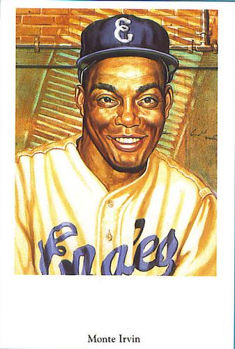 1991 Ron Lewis Negro Leagues Postcards #20 Monte Irvin Front