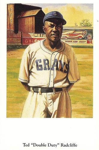 1991 Ron Lewis Negro Leagues Postcards #25 Ted Radcliffe Front