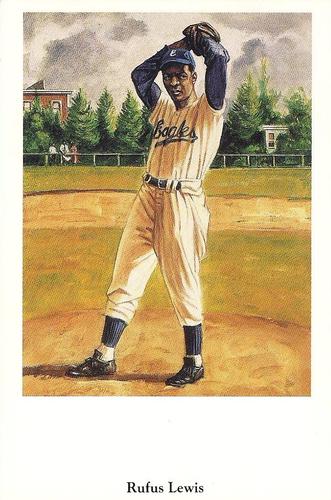1991 Ron Lewis Negro Leagues Postcards #30 Rufus Lewis Front