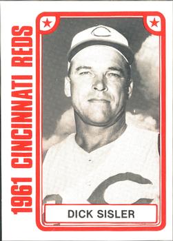 1980 TCMA 1961 Cincinnati Reds #007 Dick Sisler Front