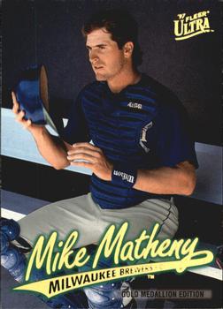 1997 Ultra - Gold Medallion #G78 Mike Matheny Front