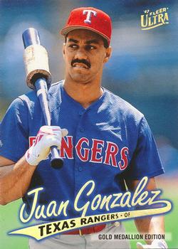1997 Ultra - Gold Medallion #G132 Juan Gonzalez Front